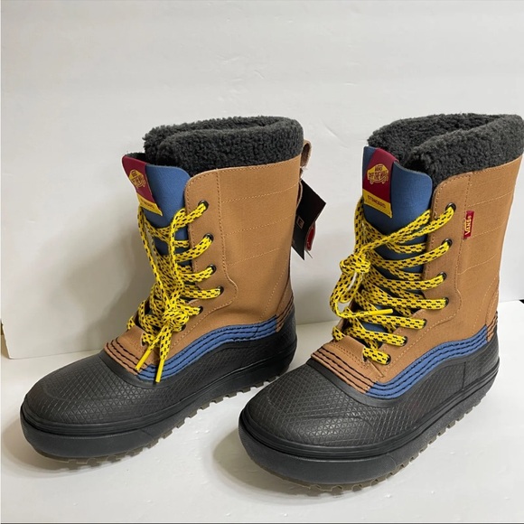 Vans Standard MTE Snow Boots Men’s Size 8.5 Brown Black - Picture 3 of 7